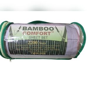 BAMBOO Gray Sheet Set 2200 Thread Count Bedding